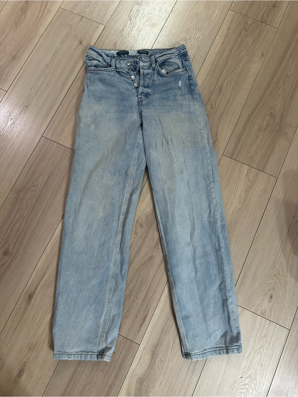 wild fable Light Blue Straight-Leg Jeans